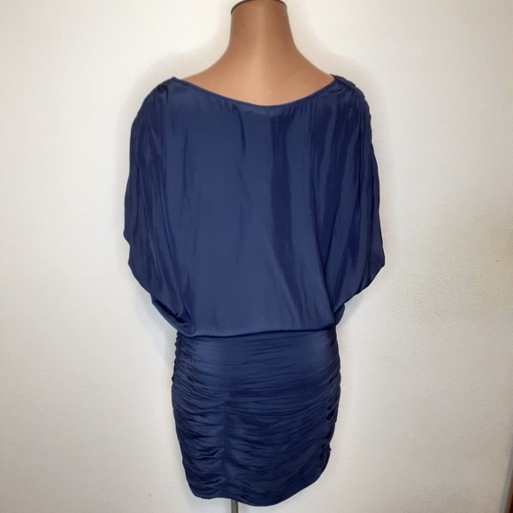 Ramy Brook Adella Navy Ruched Dress NWT SZ 0 - Picture 4 of 7